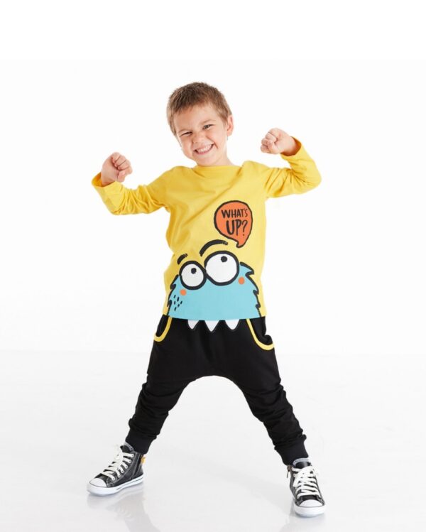 DENOKIDS- Ensemble t-shirt + pantalon Whatsup