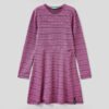 BENETTON - Robe - rayures - violet