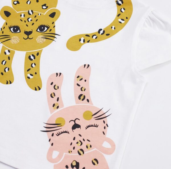 DENOKIDS - Ensemble t-shirt + short Funny Cats Girl  – Image 4